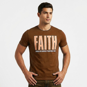 Custom Printed Men's T-<b>Shirts</b> 100% Cotton Heavyweight Silk Screen Printed Eco-Friendly Loose Fit Short Sleeve - Product Image 5
