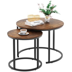 Wooden top 3 tier <b>side</b> <b>table</b> with <b>black</b> metal frame metal <b>side</b> <b>table</b> for living room modern metal end <b>table</b> - Product Image 3