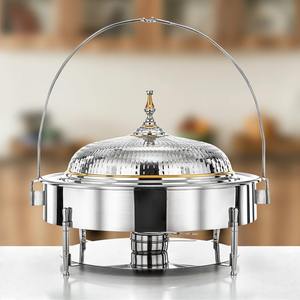 Premium Rectangular Silver Chafing Dish Mirror Finish Stainless Steel <b>Buffet</b> Food Warmer Luxury Catering <b>Server</b> Single Unit - Product Image 3