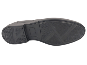 Chaussures pour hommes en dentelle synthétique noire respirante, à enfiler, bout rond, toutes saisons, confortables, style tendance, semelle intermédiaire en EVA, semelle extérieure en caoutchouc - Product Image 4