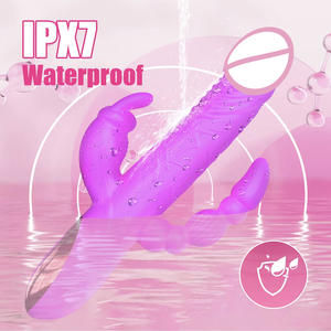 Hochwertiger Silikon-<span class=keywords><strong>Vibrator</strong></span>-<span class=keywords><strong>Dildo</strong></span> für Frauen mit G-Punkt-Stimulation und 10 Vibrationsmodi, wasserdicht und wiederaufladbar. - Product Image 6