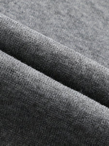 Men's Gray Hooded Zipper Sweatshirt Regular Fit Casual Autumn Wear 100% Cotton Knitted Solid Design Breathable Made Bangladesh - Product Image 5