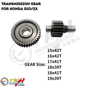 Juego de Engranajes Traseros de Transmisión para Motocicleta TWH DIO ZX AF34 AF35 para Honda ZX - Product Image 2