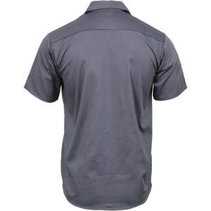 Camisa de Trabajo Clásica de Cuero para Hombre 2025, MDM11668, Gris, con Botones, Resistente, con Bolsillos - Product Image 1