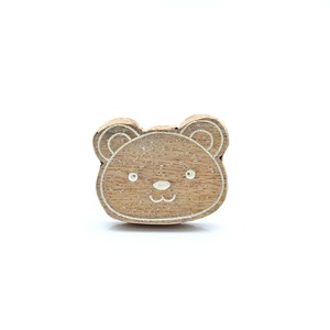 Natural Wood Cabinet <b>Knobs</b> <b>Pulls</b> Handle Wooden <b>Drawer</b> <b>Knobs</b> with Screws Decorative Bear Head Kids Cabinet <b>Knobs</b> - Product Image 5