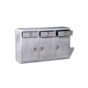 Buffet vintage industriel style aviateur avec aluminium - Product Image 3
