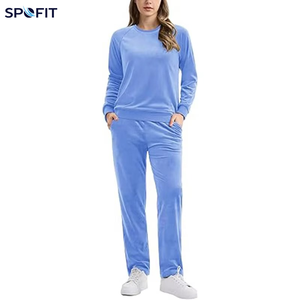 Women's Cozy Fleece Pullover <b>Lounge</b> <b>Set</b> Soft Cotton Casual <b>Two</b> <b>Piece</b> Tracksuit for Autumn Winter Daily Wear - Product Image 6