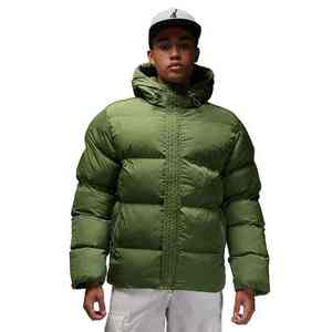Custom Puffer Jacket Bubble Coat the green color jacket Face Thick Down Cotton <b>Padded</b> Winter Custom Puffer Jacket for Men Women - Product Image 1