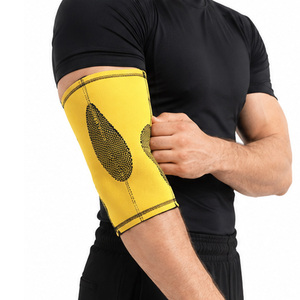 Manchons de protection pour coudes OEM/ODM pour hommes – Rembourrés, respirants, confortables et extensibles – Équipement de fitness et d'entraînement en salle de sport - Product Image 6