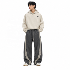 High Quality Sets Custom OEM-Logo Men's Solid Casual Winter/Autumn Oversized Pullover <b>Hoodies</b> & Baggy Sweatpants Tracksuits - Product Image 1