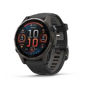 Montre intelligente GPS d'extérieur avancée Garmin fenix 8 AMOLED 43 mm Gris carbone - Product Image 1