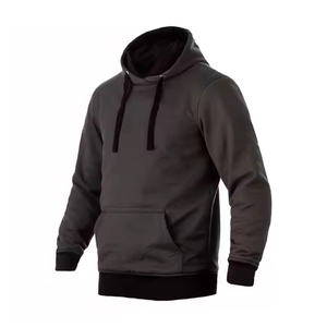 Sudadera con Capucha de Forro Polar de Algodón 100% Personalizada OEM 2025, Sudadera de Invierno para Hombre, Venta al por Mayor, MOQ Bajo, Alta Calidad, Lisa Teñida, Resistente al Viento - Product Image 4