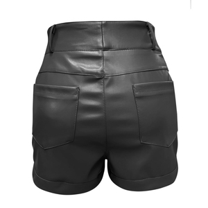 Shorts de Cuero para Mujer, Diseño Personalizado, Ajustados, Transpirables, de Cintura Alta, Fabricación Profesional, Tallas Grandes - Product Image 4