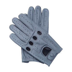Gants de conduite en cuir pour hommes et femmes, design en cuir véritable souple, respirants, classiques - Product Image 3