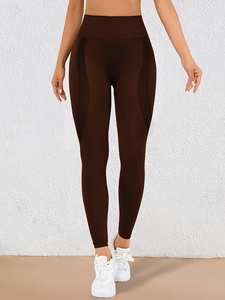 Leggings de yoga taille haute pour femme, effet froncé aux fesses, pour la gym et l'entraînement - Product Image 1