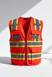 Men's Reflective Multi Pocket Workwear Vest Men's High Contrast Protection Safety Vest - Product Image 1