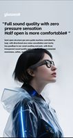 Gafas Inteligentes con Cámara de 500W Píxeles, Grabación de Video, Reducción de Ruido, Reconocimiento por IA, Traducción en Tiempo Real