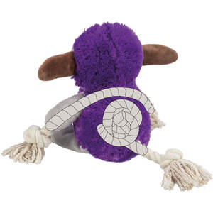 Juguete de Peluche para Perro Monstruo Morado de 32 cm con Extremos de Cuerda para Mascotas - Product Image 2