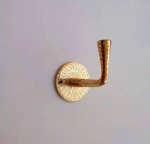 Luxury Brass Wall <b>Hooks</b> Decorative Entryway Organizer <b>Towel</b> Hanger Stylish Wall Mounted Utility Accessory - Product Image 2