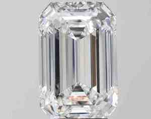 Excellente bague de fiançailles personnalisée en diamant de laboratoire JC 6 carats, taille émeraude, percée au laser, couleur E, pureté VS2, certifiée IGI - Product Image 1
