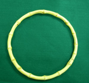 HC0117 Asa de Bambú para Bolsos, Asa de Bambú en Forma de Anillo, Estilo Natural, Accesorio Duradero - Product Image 1