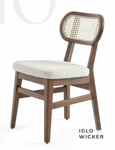 Modern Minimalist Wooden <b>Dining</b> <b>Chair</b> with Cushioned Seat for <b>Dining</b> Room and Kitchen - Product Image 1