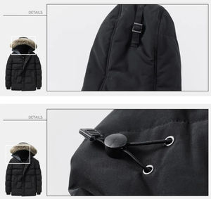 Parka pour homme tendance, confortable et respirante, en vente en ligne, parka d'hiver épaisse et chaude pour homme avec manches longues - Product Image 5