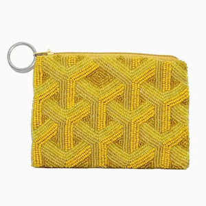 New Multicolor Tribal Beaded Handmade <b>Mini</b> Coin Purse with Zipper Closure Portable Classic Embroidery Digital Printing Vibrant - Product Image 6