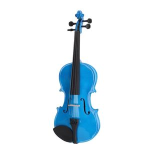 Nuovo Set Violino Acustico 4/4 con Custodia Blu Scuro e Arco con Resina - Product Image 4