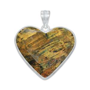 Nellite Assorted Crystal Gemstone Heart Shape Necklaces Pendants Handmade Silver Plated Brass Religious Fashionable - Product Image 4