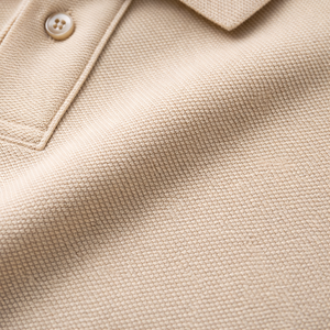 Polo de Golf Personalizado al por Mayor, Polo con Cuello en Contraste, Beige y Negro, Fabricante de Bordados e Impresiones Personalizadas - Product Image 6