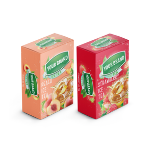 Fabricante de bebidas de Vietnam Jugo instantáneo en polvo Enfriamiento Venta al por mayor Té de fresa Bebidas Lychee Caja de té negro - Product Image 5