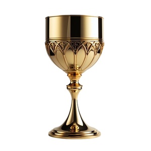 Luxury Solid Brass Chalice Decorative Filigree Design Cup Gold Finished Handmade Castholic Church Supplies Religious Alter <b>Tool</b> - Product Image 1