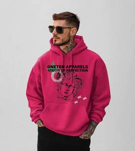 Sudadera con Capucha Extra Grande Unisex para Invierno, Lavada al Ácido, 100% Algodón, Felpa Francesa de 380 g/m², Capucha de Doble Capa, Bolsillo Canguro, Mangas Regulares - Product Image 5