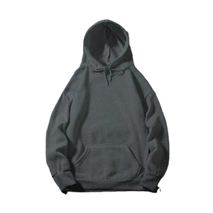 Sudaderas con capucha de lana de algodón 100% para hombre al por mayor sudadera informal estilo hombro caído con GSM personalizado para impresión Digital - Product Image 1