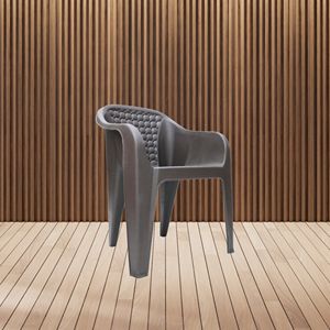 Silla Moderna de Plástico con Diseño de Diamante para Sala de Estar, Ecológica - Product Image 2
