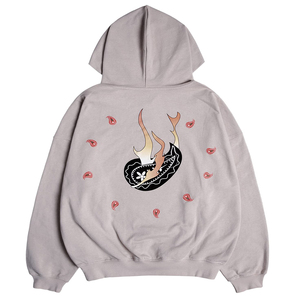 Sudadera con capucha extragrande de forro polar grueso de 400gsm 600gsm para mujer, con cremallera completa, corte cropped, estilo boxy y ribete acanalado, personalizable con logo. - Product Image 4