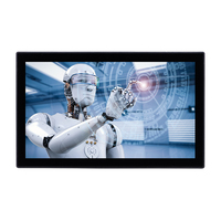 15 15.6 17 18.5 Inch Capacitive Wall Mounted LCD Display HD VGA Touch Screen Monitor Open Frame Industrial Touchscreen Monitor