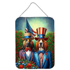 All American Bloodhound Wall <b>Door</b> Hanging Prints Aluminum Metal Sign for Kitchen Home <b>Decor</b> <b>Front</b> <b>Door</b> Plaque 12x16 Multicolor - Product Image 1