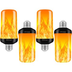 Lampadina LED Effetto Fiamma Bitrue, 4 Modalità, Luce Tremolante per Halloween, Base E26, Sensore di Gravità - Product Image 1