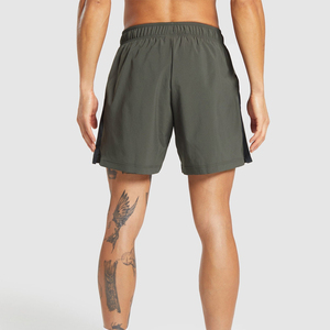 Shorts pour hommes, solides, à séchage rapide, avec taille élastique et poches, micro-extensibles, décontractés, longueur courte, vêtements de sport - Product Image 4