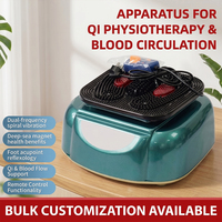 Masseur électrique Shiatsu en gros pour pieds et jambes avec vibration spirale, chauffage, contrôle de la minuterie, coque en alliage d'aluminium et accoudoir