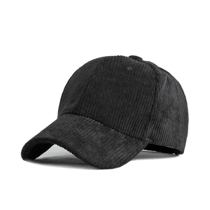 Gorra de béisbol de pana de color sólido para otoño e invierno, para hombre y mujer, gorra sencilla de color sólido con visera para mayor calidez. - Product Image 4