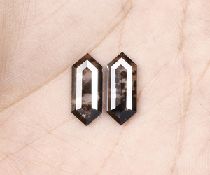 Diamante Cultivado en Laboratorio de 4.0 Ct, Corte Hexagonal, Tipo Sal y Pimienta, Certificado por IDC, Valoración de Terceros para Joyería, de un Exportador Indio de Diamantes - Product Image 6