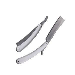 Barber Razor Top Manufacturer Professional Straight <b>Edge</b> Barber Razor Barber Hair Shaving Razor <b>Plastic</b> Barber Razor Top Quality - Product Image 5