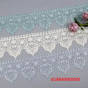 Tissu de dentelle brodée soluble dans l'eau élégant, dentelle guipure florale pour robe, accessoires de couture, vente en gros - Product Image 3