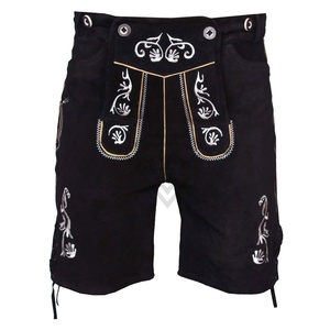 Pantalones Cortos de Cuero Bávaros Trachten Personalizados, Traje Tradicional Alemán Bávaro para el Oktoberfest, Material de Cuero para Hombre - Product Image 2