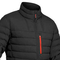 Veste d'hiver unisexe de haute qualité pour hommes Veste chaude coupe-vent à capuche en duvet Fermeture à glissière Veste isolée décontractée Veste d'extérieur