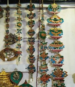 โลหะทิเบตป้ายแขวนผนังหินจักระเจ็ดอย่างแขวนกึ่งมีค่าหินจักระสำหรับแขวนผนังจักระโยคะลูกปัดหิน - Product Image 1