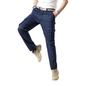 Men's <b>Cargo</b> Joggers <b>Pants</b> Wholesale with Drawstring <b>Elastic</b> <b>Waist</b> Tactical Side Pockets Slim Tapered Fit Casual Streetwear <b>Pants</b> - Product Image 5